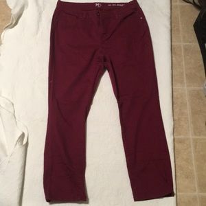 Burgundy pants